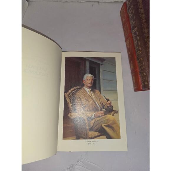 Franklin Library lot of 3 Leather Faulkner Hill of Summer Depths of Glory SIGNED - Picture 13 of 13